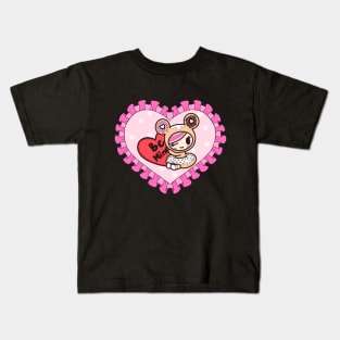 Be Mine Donut Girl Kids T-Shirt